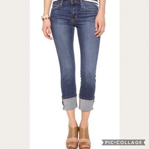 Joe’s Jeans High Rise Cuff Crop Jeans In Anisa NWT
